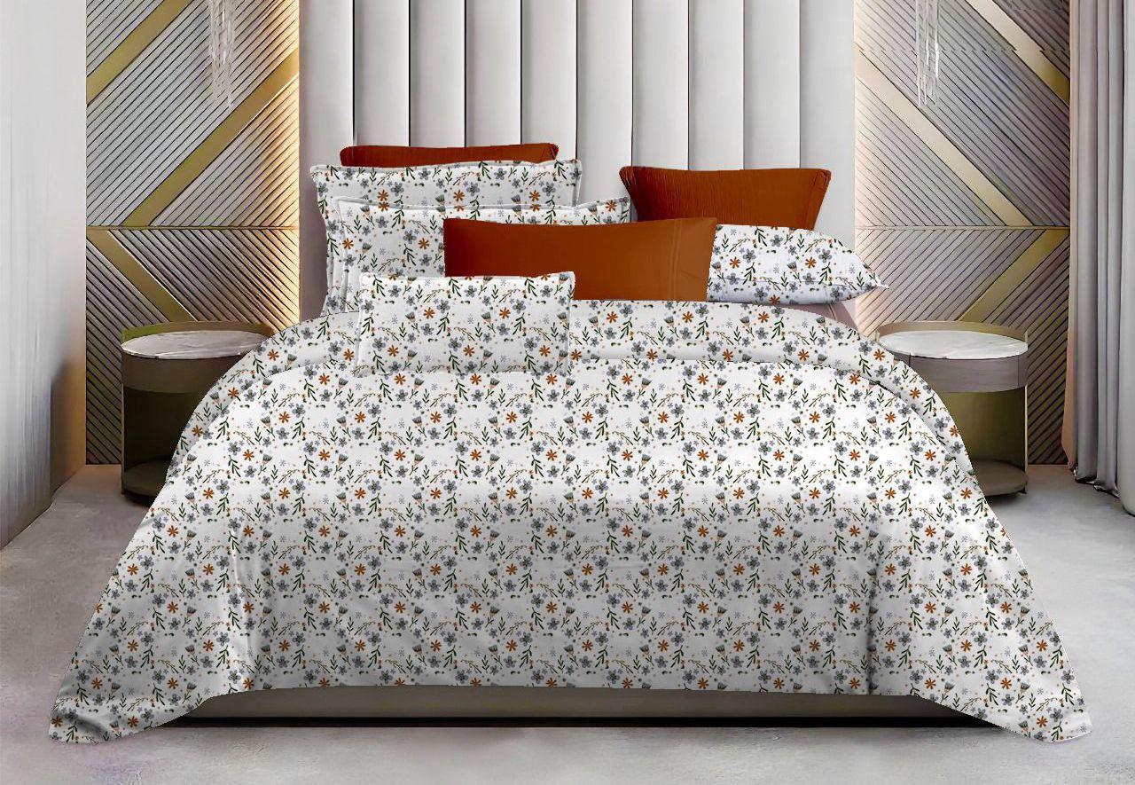 Chintz Gift King Bedsheet Set  | 300 TC Cotton| 2 Pillow Covers