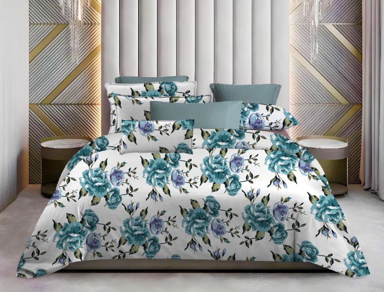 Horizon Gift King Bedsheet Set | 300 TC Cotton| 2 Pillow Covers