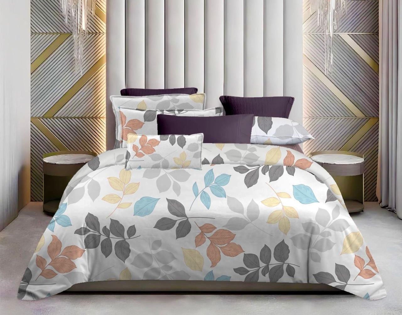 Embrace Gift King Bedsheet Set | 300 TC Cotton| 2 Pillow Covers