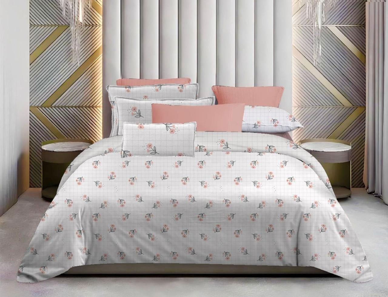 Opulence Gift King Bedsheet Set | 300 TC Cotton| 2 Pillow Covers
