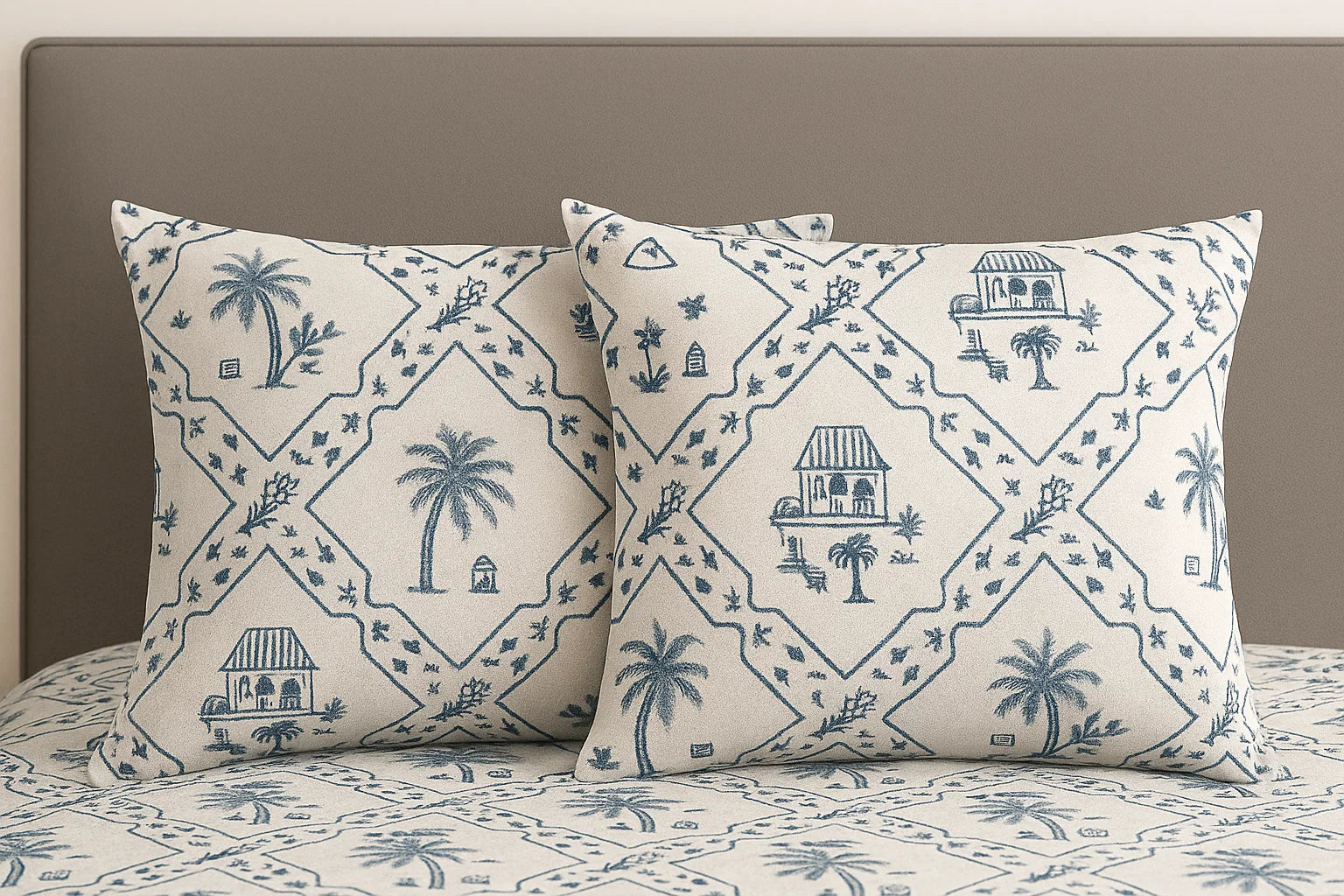 Luxe Home King Bedsheet set |144 TC Cotton| 2 Pillow Covers