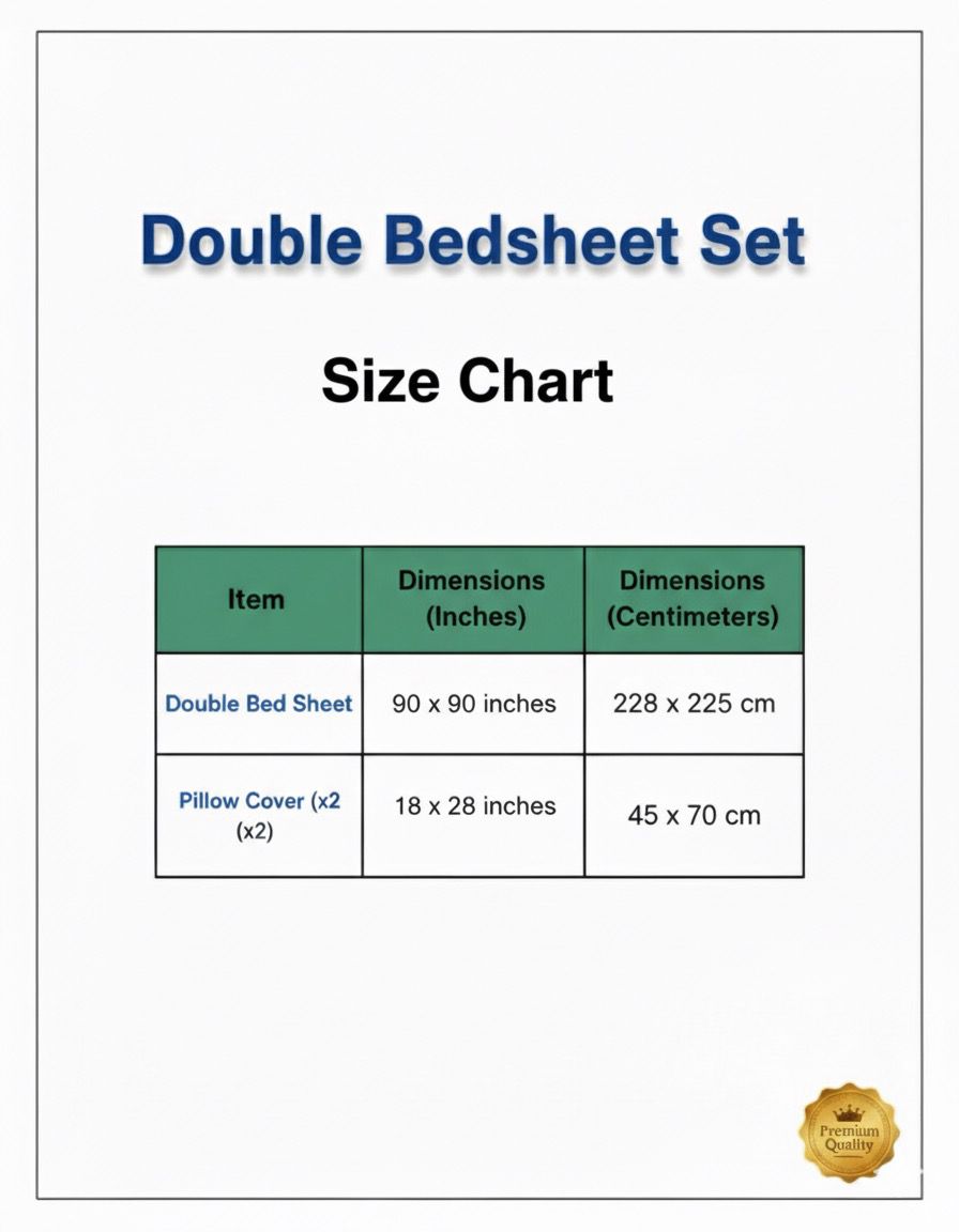 Bliss Gift King Bedsheet Set | 300 TC Cotton| 2 Pillow Covers